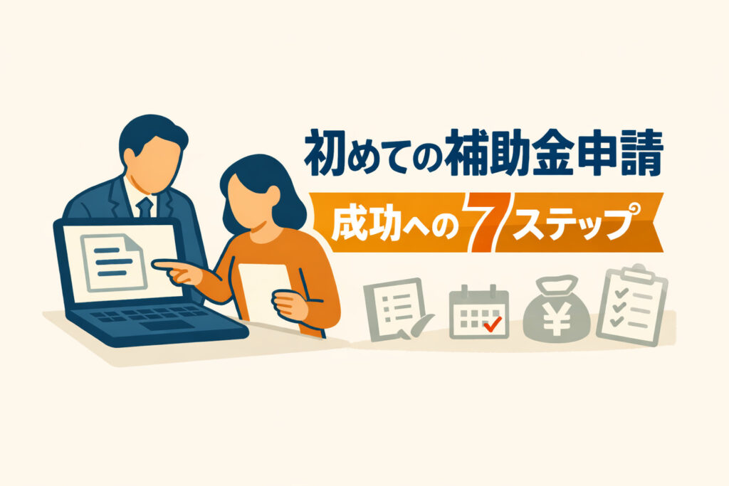 初めての補助金申請｜失敗しない7ステップ（交付決定前のNGも解説）【2026年度版】